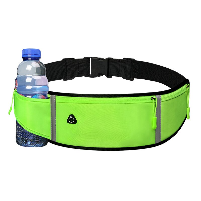 Laufen Gürtel mit Wasserflasche Taille Pack Reißverschlusstaschen Tasche Joggen