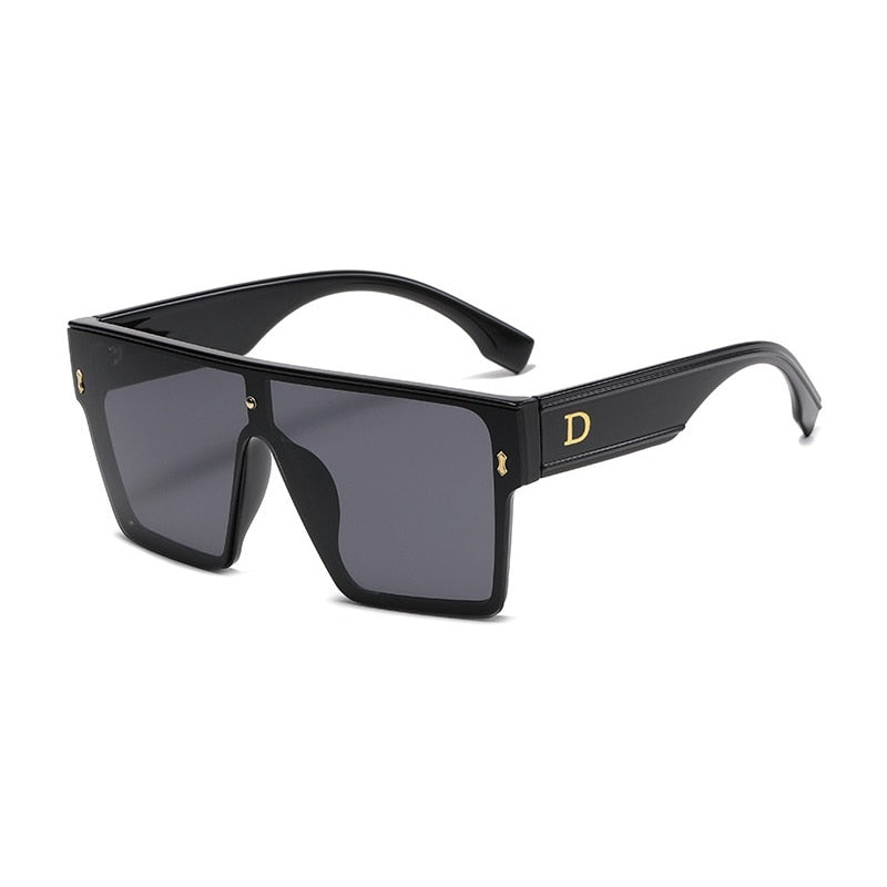 Designer Luxus Sonnenbrille Damen Herren Quadratische Übergröße Gläser Vintage