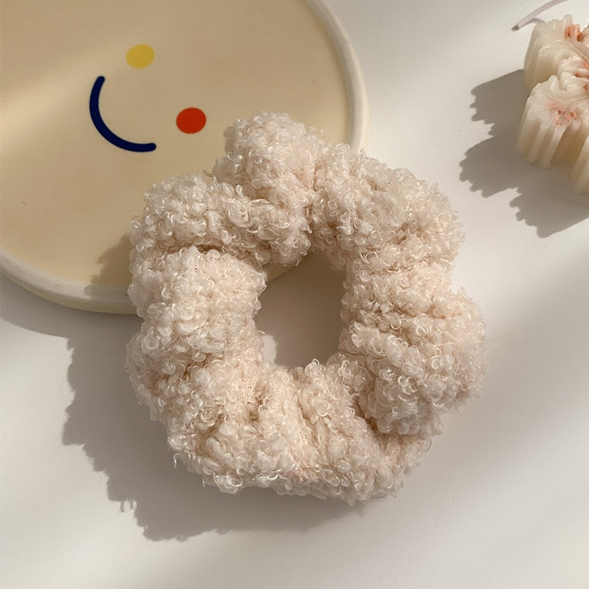 1/7 Stk/Set Haargummi Samt Haarband Zopfband Zopfgummi Velour XL Scrunchie Dick Matt