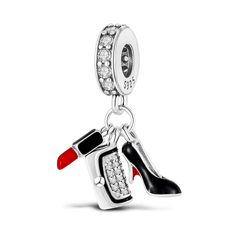 Charms Anhänger 925 Sterling Silber Charm Armband verschiedene Themen Damen Geschenk