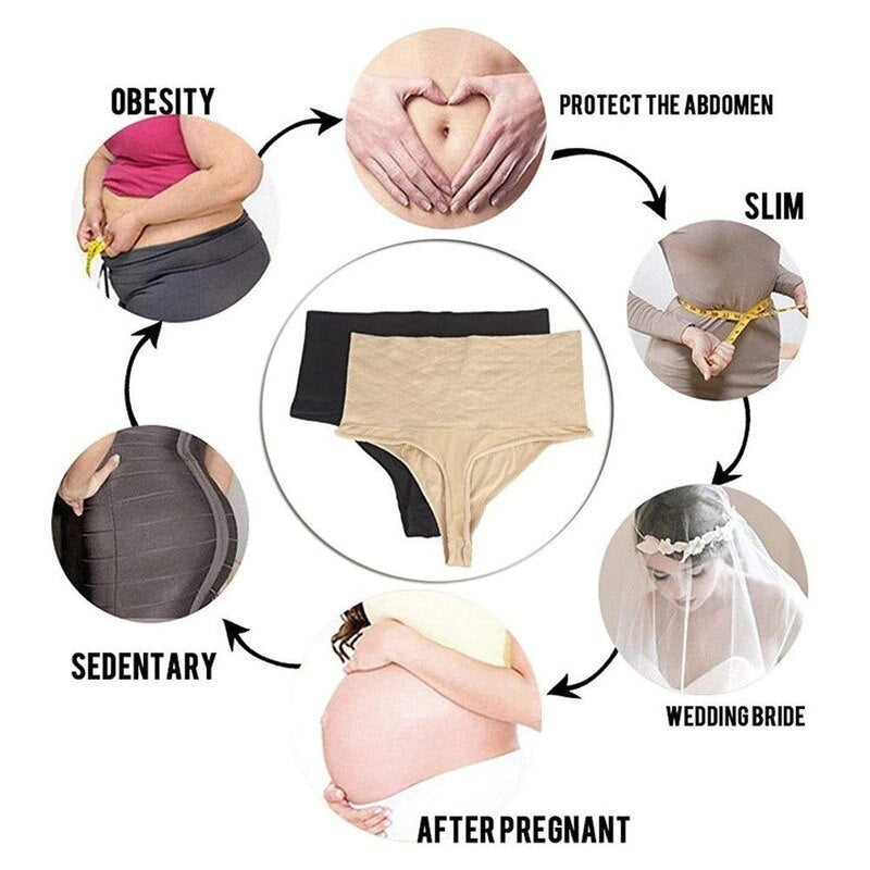 Seamless Shapewear Miederslip Form-Slip Bauchweg Slip Miederhose Tanga