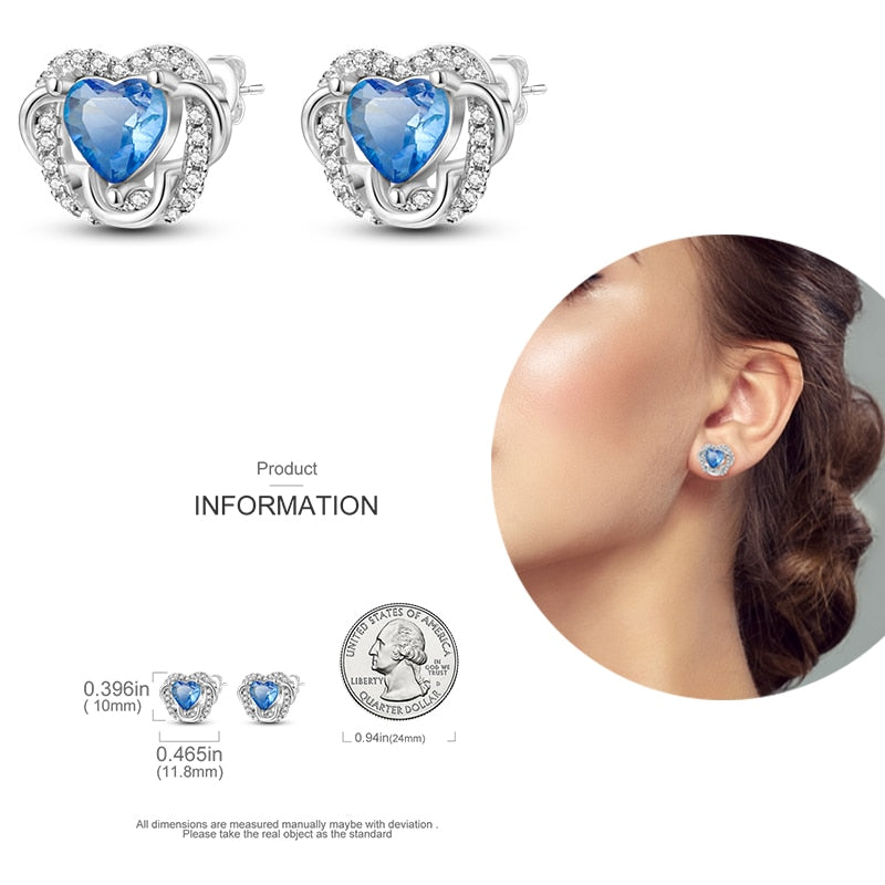 1 Paar Creolen aus 925 sterling Silber Ohrringe Ohrschmuck Zirkonia Ohrstecker