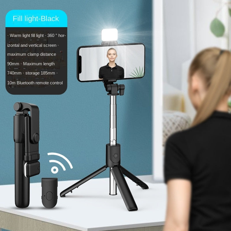 Selfie Stick Wireless Bluetooth Selfie Stick faltbares Mini-Stativ 700MM