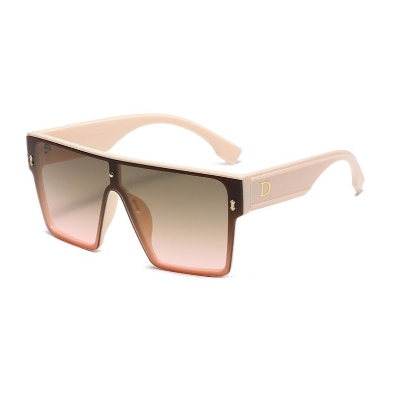 Designer Luxus Sonnenbrille Damen Herren Quadratische Übergröße Gläser Vintage