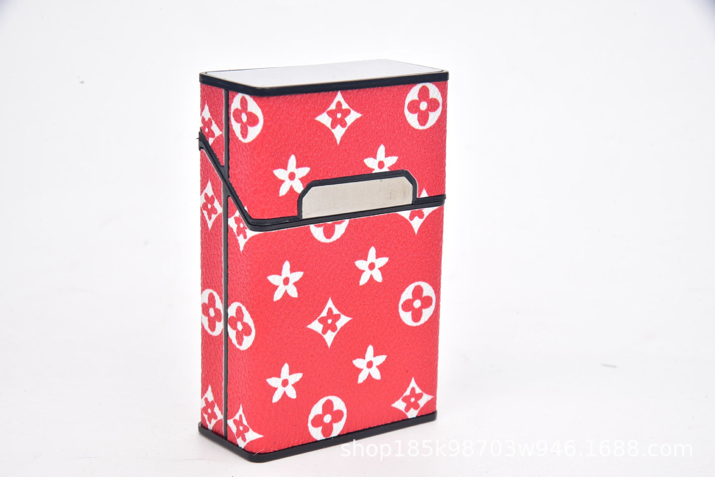 Zigarettenetui Etui 20 Zigaretten Dose Metall Box Mini Kunst Leder