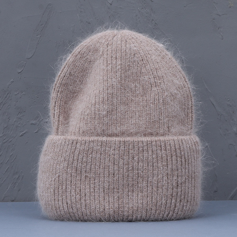 Warme Damen Wintermütze Woll Mütze Strickmütze Kappe Hut Unisex