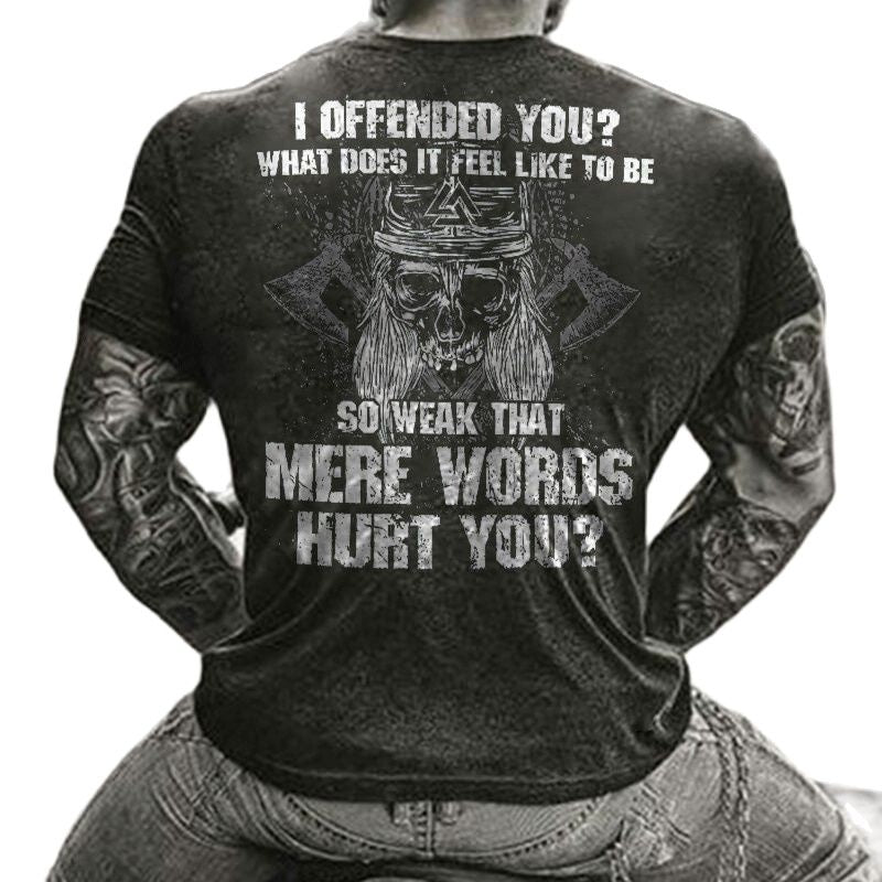 Fashion Herren Vikings Horror Skull 3D T-Shirt Rundhals Unisex Sommer Streetwear