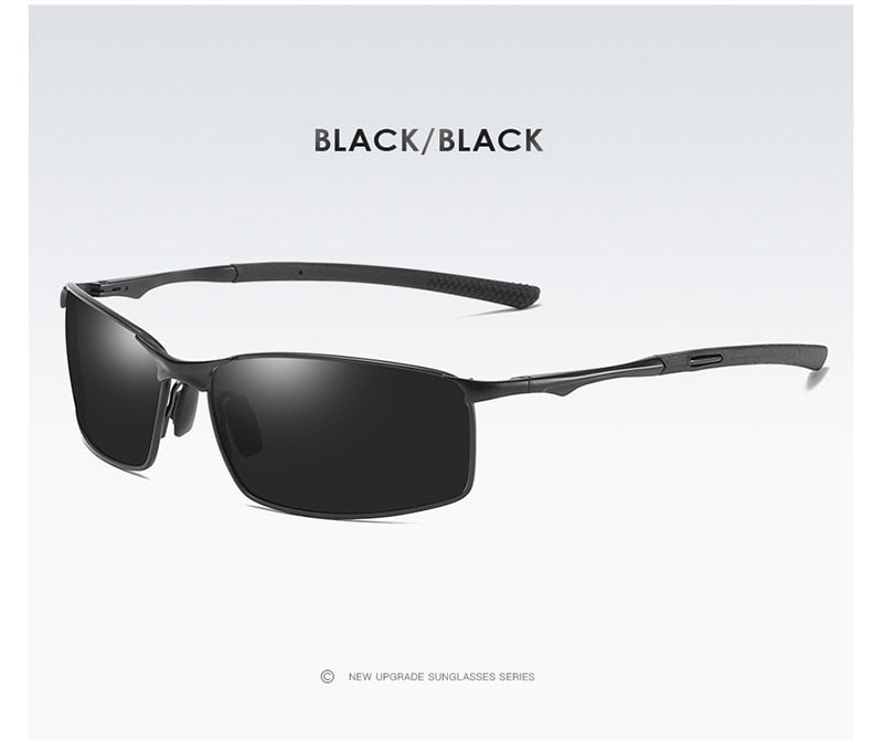 Aluminium Herren Sonnenbrille Polarisiert UV400 Schutz HD Fahren Pilotenbrille