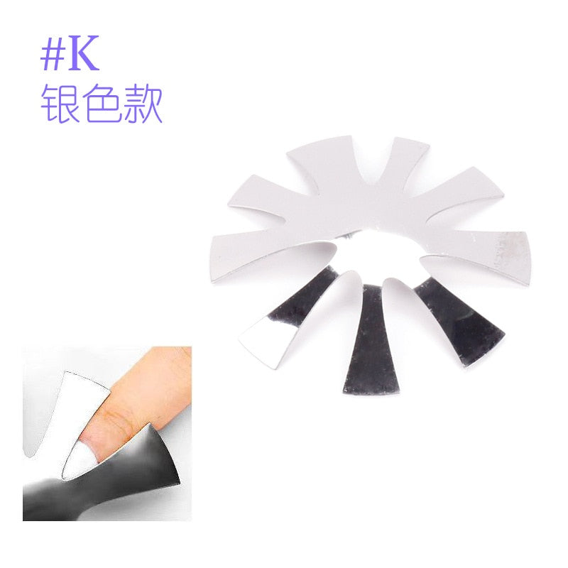 9 Größen French Nail Nagel Kunst Maniküre Schablone Trimmer Styling Tool