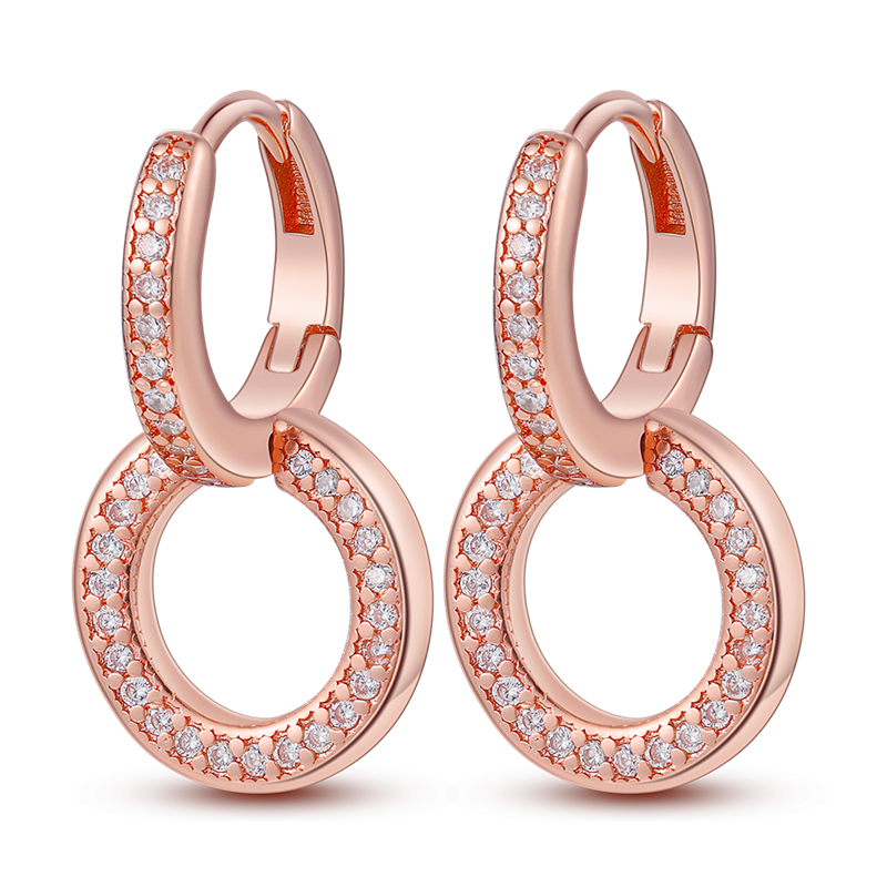 1 Paar Creolen aus 925 sterling Silber Ohrringe Ohrschmuck Zirkonia Ohrstecker
