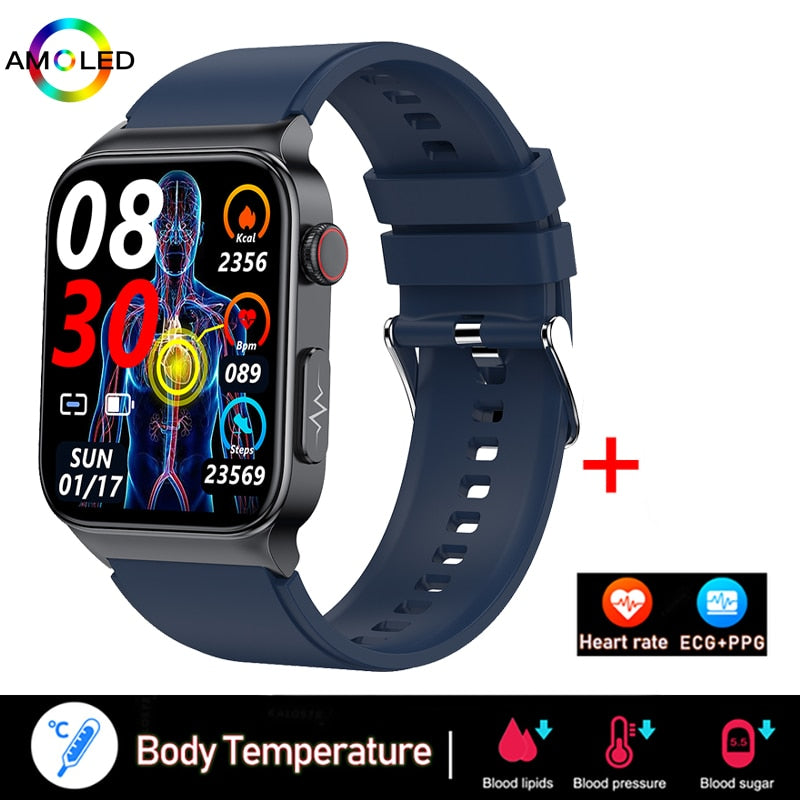 EKG + PPG Bluetooth Smart watch Fitness Tracker Sport Uhr Puls Armband Wasserdicht