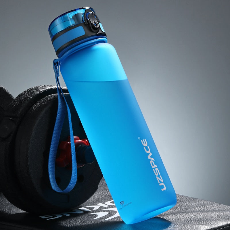 UZSPACE 1000ml Trinkflasche Sportflasche Wasserflasche Getränkeflasche BPA-frei Tritanflasche
