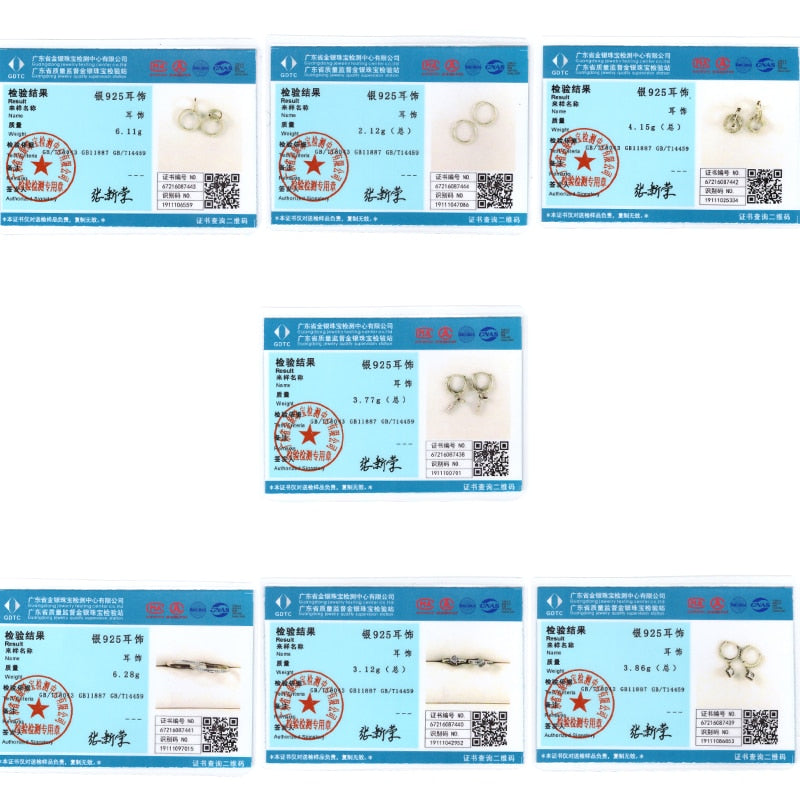 1 Paar Creolen aus 925 sterling Silber Ohrringe Ohrschmuck Zirkonia Ohrstecker