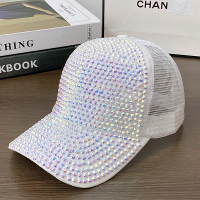 Strass Fashion Cappy Basecap Baseball Cap Mütze Kappe Damen Streetware