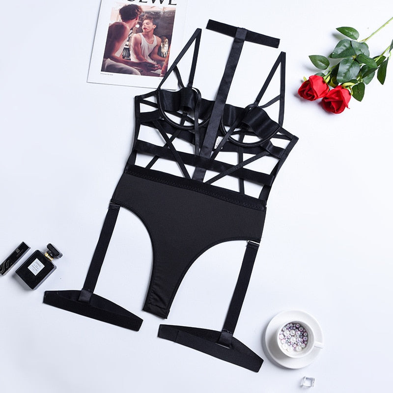 Sexy Harness Kette BH Gürtel Toys Punk Goth Frauen Bdsm Bondage Dessous