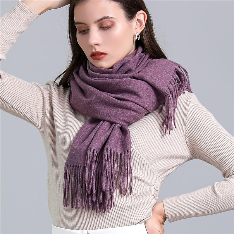 Fashion Damen Winterschal Viskose Stola Schlauchschal  Halstuch Strickschal Loop NEU