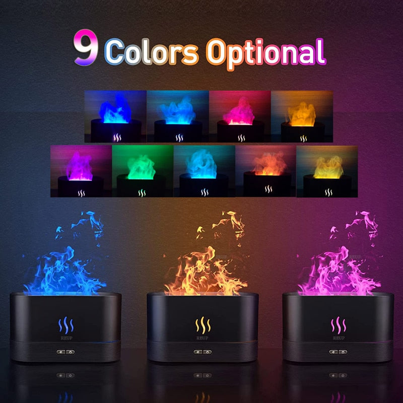 9 Farbe LED Licht Ultraschall Luftbefeuchter Aroma Diffuser Diffusor Humidifier