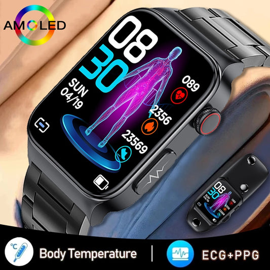 EKG + PPG Bluetooth Smart watch Fitness Tracker Sport Uhr Puls Armband Wasserdicht