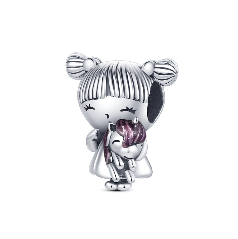 Charms Anhänger 925 Sterling Silber Charm Armband verschiedene Themen Damen Geschenk