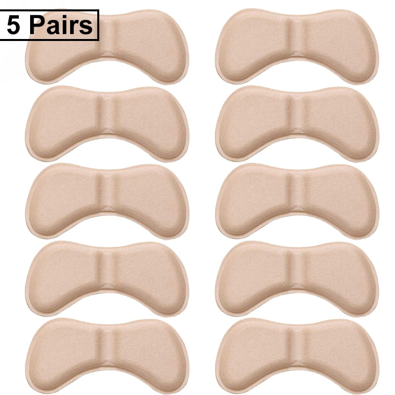 5 Paar Fersenpolster Anti-Slip Fersenhalter Fersenschutz Schuh-Polster Fersenkissen