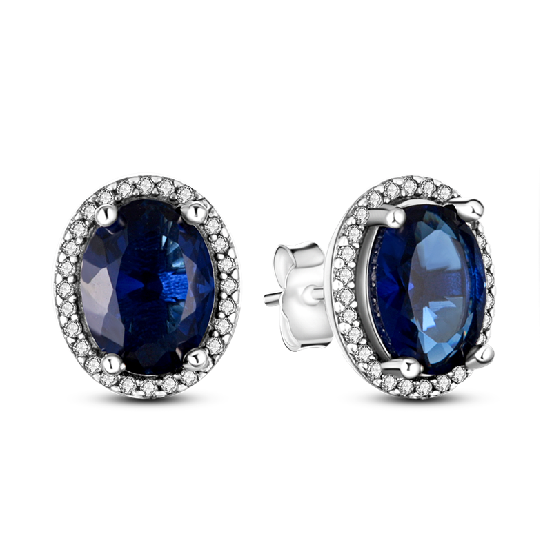 1 Paar Creolen aus 925 sterling Silber Ohrringe Ohrschmuck Zirkonia Ohrstecker