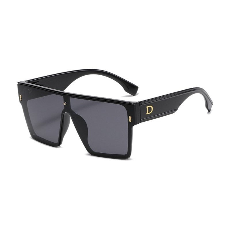 Designer Luxus Sonnenbrille Damen Herren Quadratische Übergröße Gläser Vintage