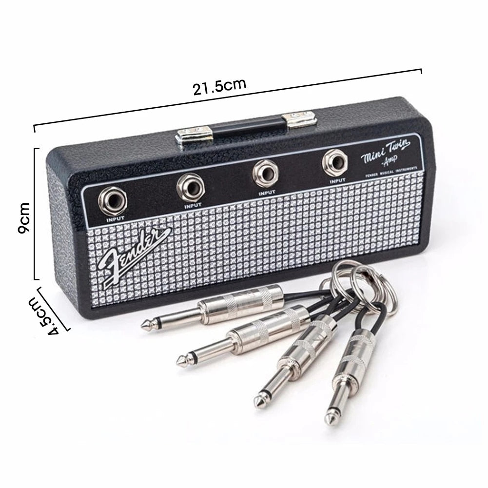 Fender Schlüsselboard mit Memoboard Jack Rack Schlüsselbrett Schlüsselleiste Gitarre