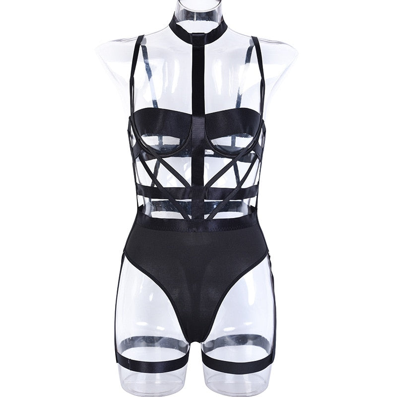 Sexy Harness Kette BH Gürtel Toys Punk Goth Frauen Bdsm Bondage Dessous