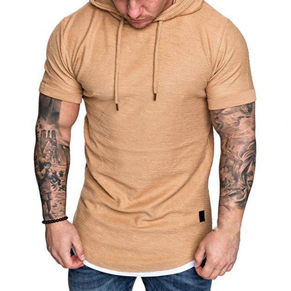Herren kurzarm Kapuzenpullover Sweatjacke Pullover Hoodie Sweatshirt Streetwear