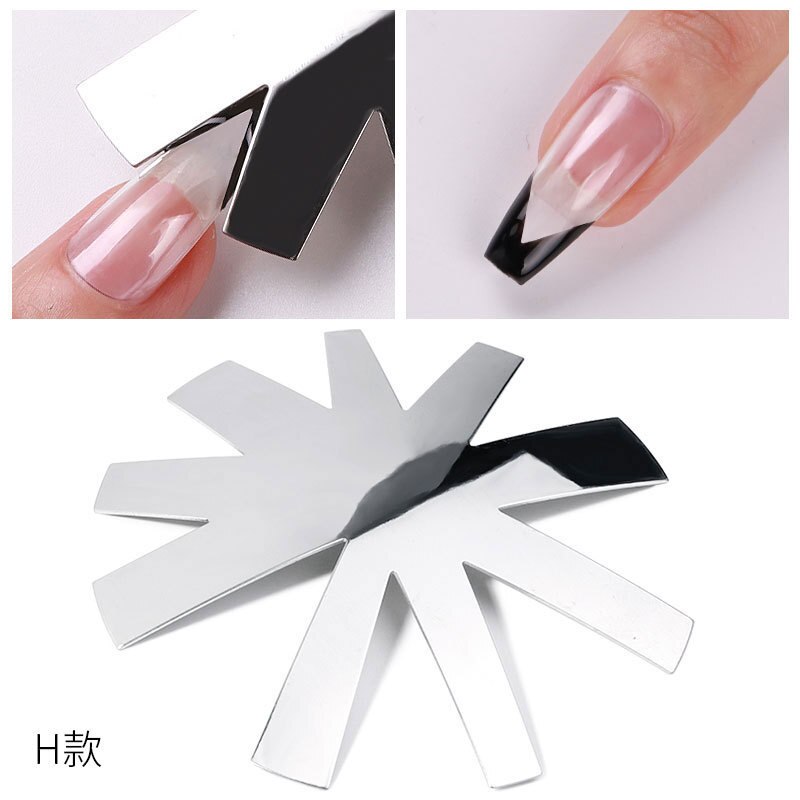 9 Größen French Nail Nagel Kunst Maniküre Schablone Trimmer Styling Tool
