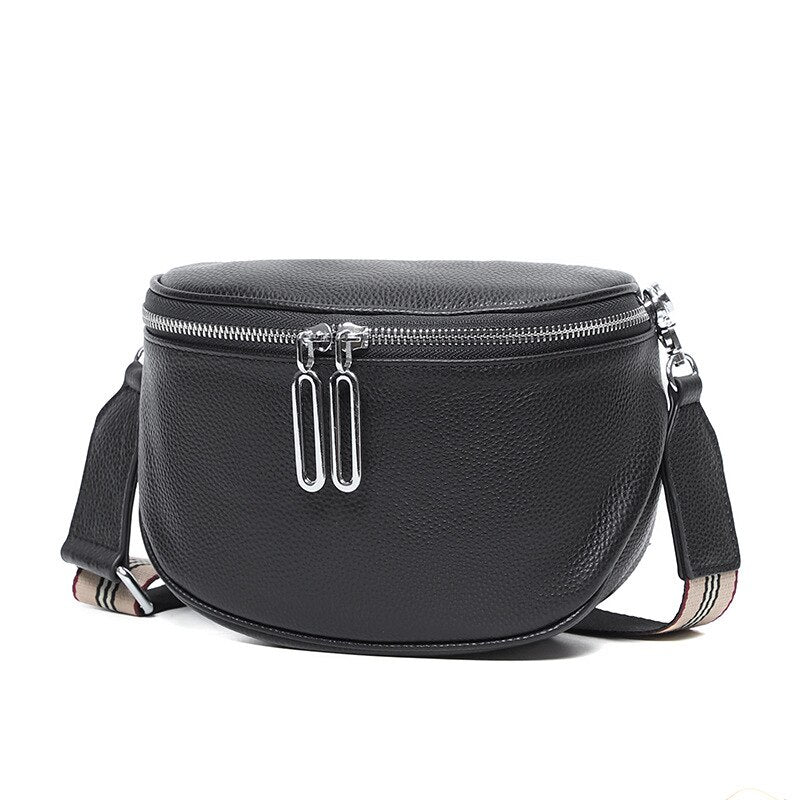 ECHT LEDER CROSSOVER BAUCHTASCHE HÜFTTASCHE UMHÄNGETASCHE BODYBAG NEU