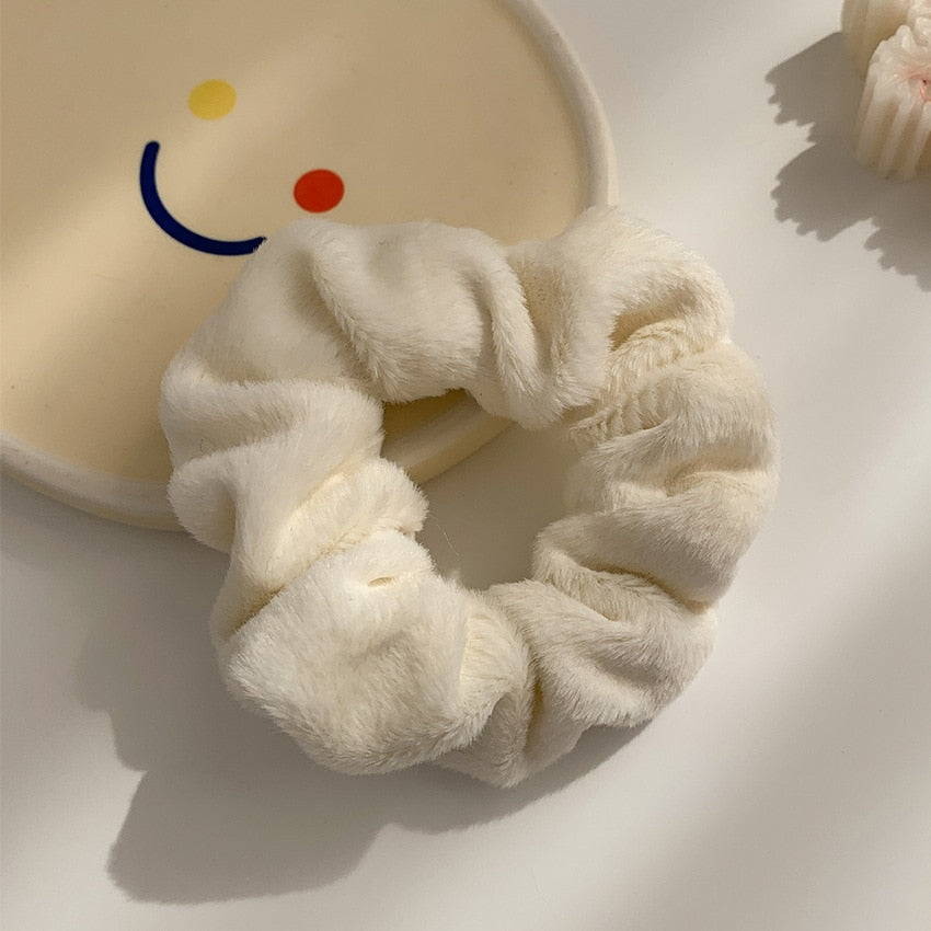 1/7 Stk/Set Haargummi Samt Haarband Zopfband Zopfgummi Velour XL Scrunchie Dick Matt