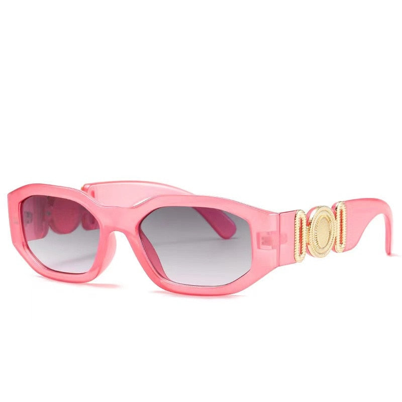 Designer Sonnenbrille Damen Herren Quadratische Übergröße Gläser Vintage UV400
