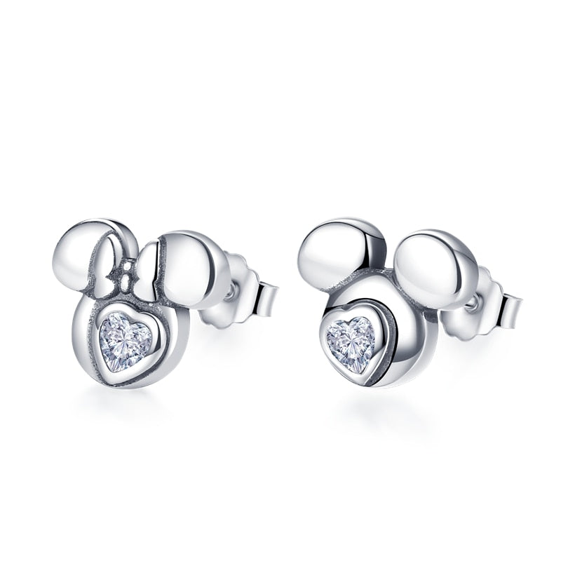1 Paar Creolen aus 925 sterling Silber Ohrringe Ohrschmuck Zirkonia Ohrstecker