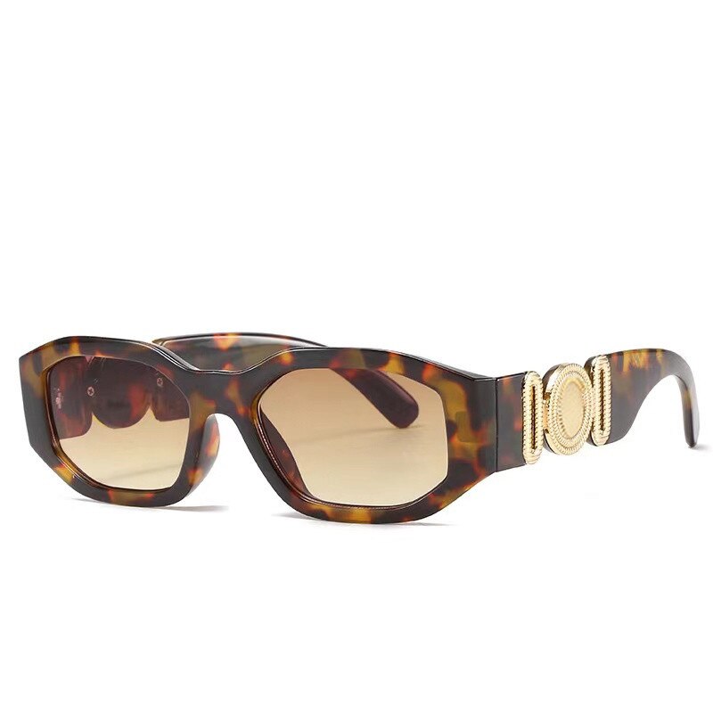 Designer Sonnenbrille Damen Herren Quadratische Übergröße Gläser Vintage UV400