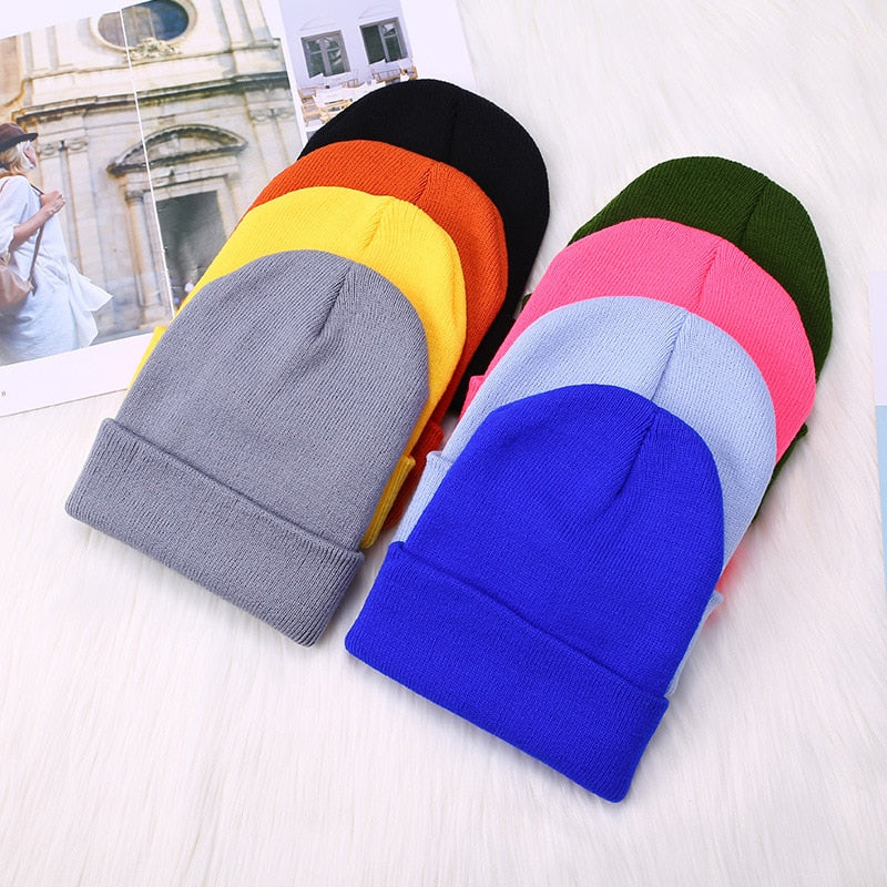 Warme Damen Wintermütze Woll Mütze Strickmütze Kappe Hut Unisex