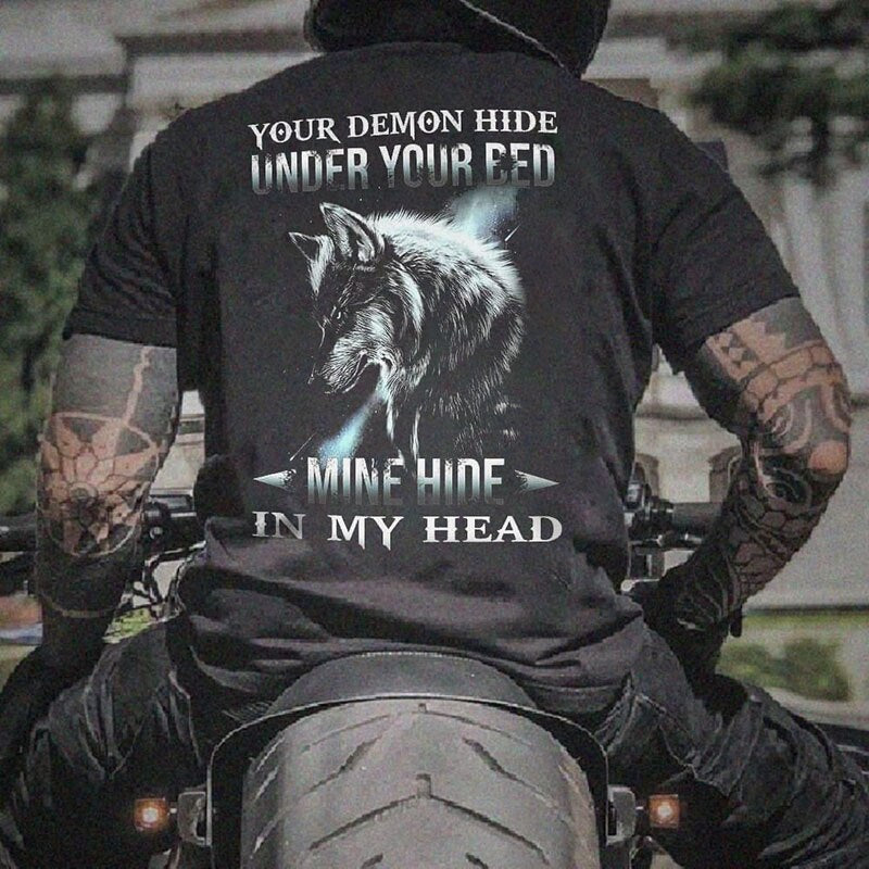 Fashion Herren Vikings Horror Skull 3D T-Shirt Rundhals Unisex Sommer Streetwear
