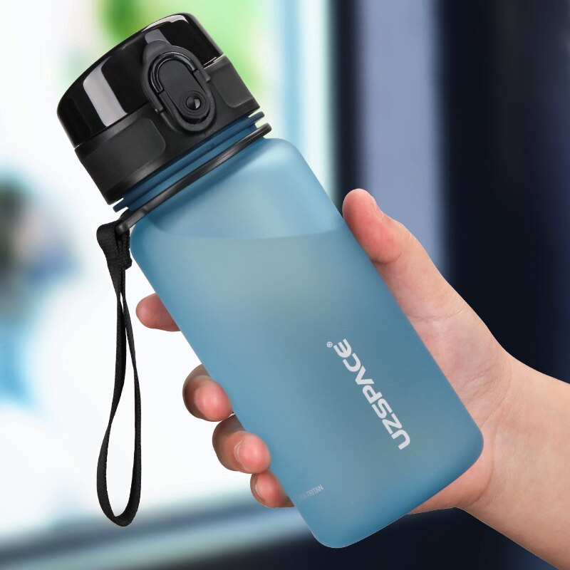 UZSPACE 350ML Trinkflasche Sportflasche Wasserflasche Getränkeflasche BPA-frei Tritanflasche