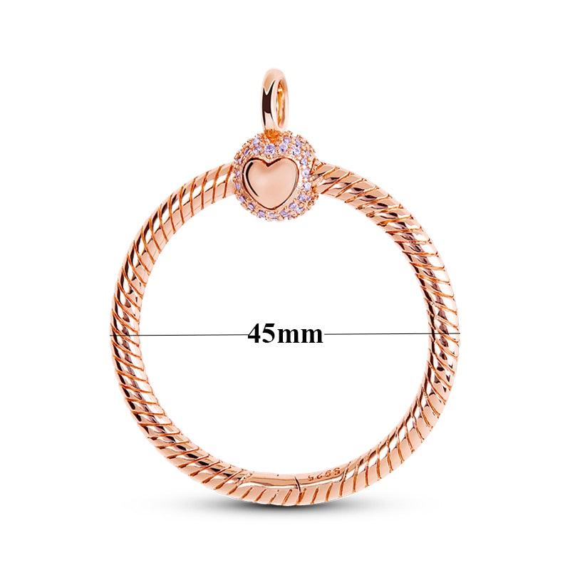 Massiv Sterling Silber 925 Panzerkette Fashion Halskette mit Zirkonia Anhänger Damen