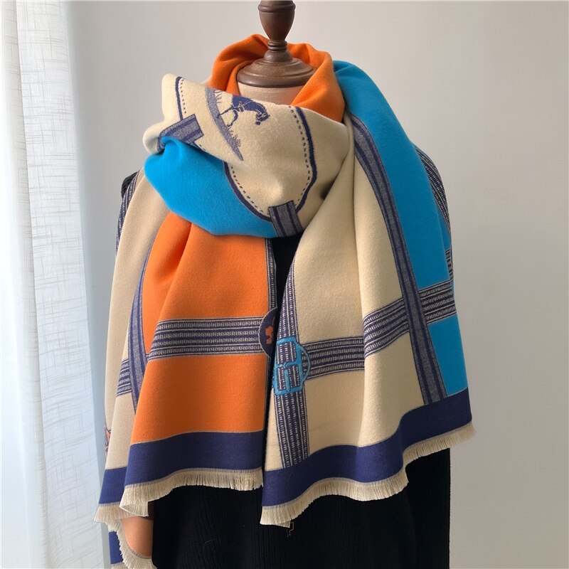 Fashion Damen Winterschal Viskose Stola Schlauchschal  Halstuch Strickschal Loop NEU