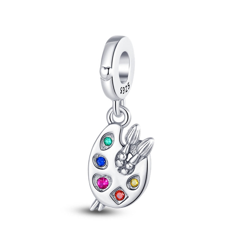 Charms Anhänger 925 Sterling Silber Charm Armband verschiedene Themen Damen Geschenk