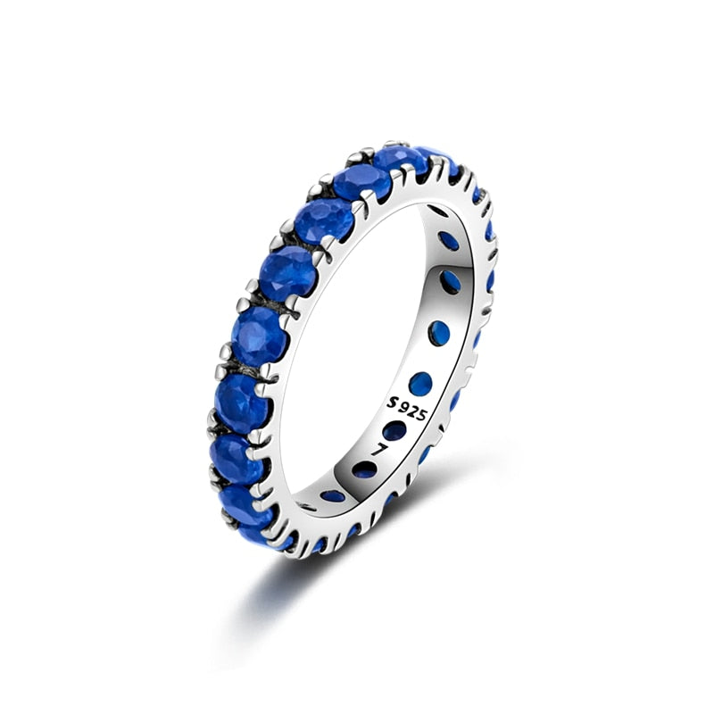 Massiv Sterling Silber 925er Ring filigran Fashion Damenring mit 3A Zirkonia