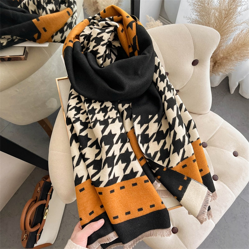 Fashion Damen Winterschal Viskose Stola Schlauchschal  Halstuch Strickschal Loop NEU