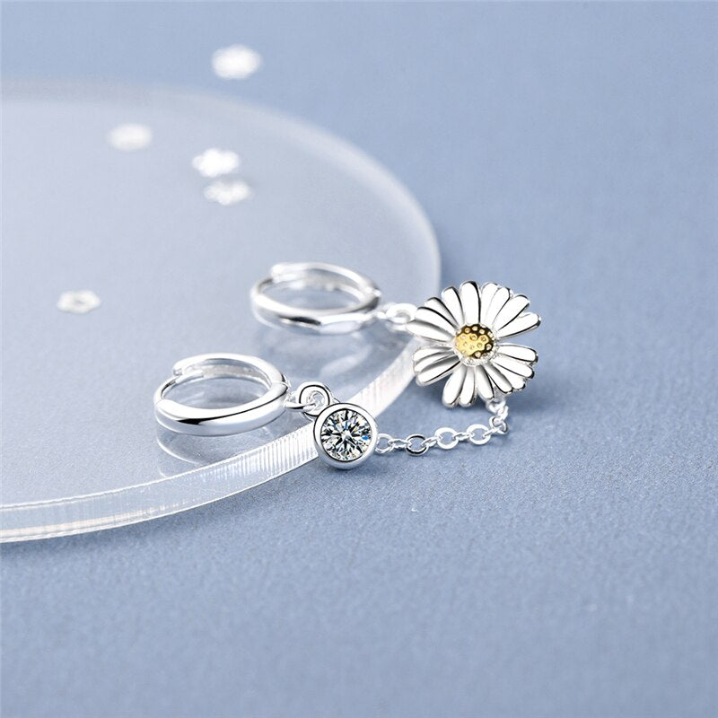 1 Paar Creolen aus 925 sterling Silber Ohrringe Ohrschmuck Zirkonia Ohrstecker