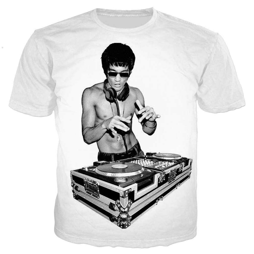 Unisex 3D-T-Shirt Streetwear Fashion Kung Fu Super Star Bruce Lee