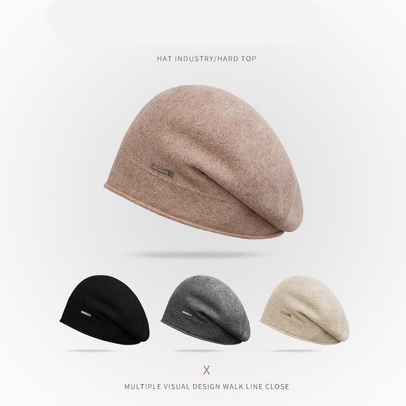 Warme Damen Wintermütze Woll Mütze Strickmütze Kappe Hut Unisex