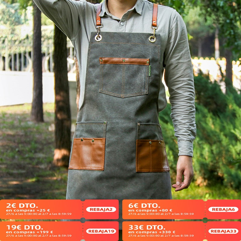 Chef Schürze Kochschürze Kellner Bistroschürze Küchenschürze Grillschürze Latzschürze