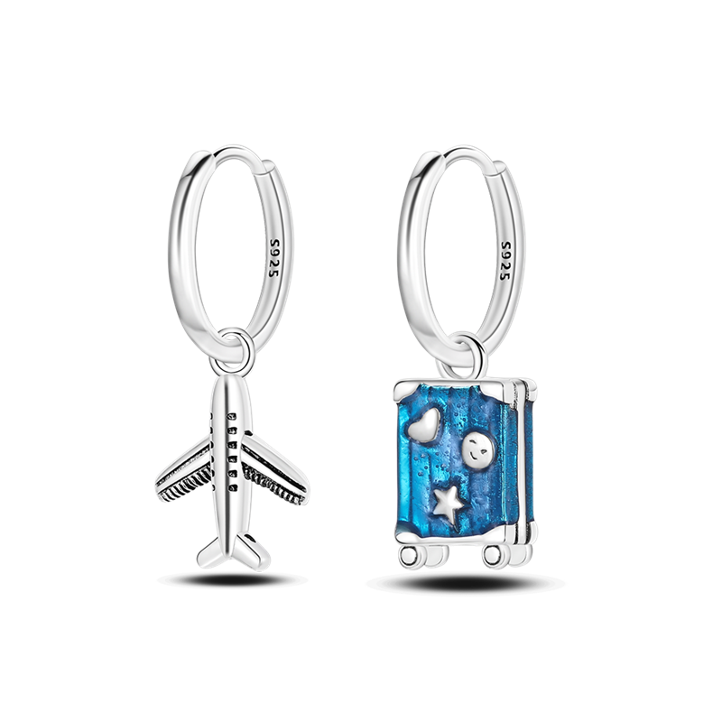 1 Paar Creolen aus 925 sterling Silber Ohrringe Ohrschmuck Zirkonia Ohrstecker