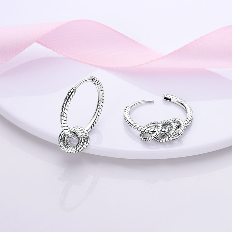 1 Paar Creolen aus 925 sterling Silber Ohrringe Ohrschmuck Zirkonia Ohrstecker