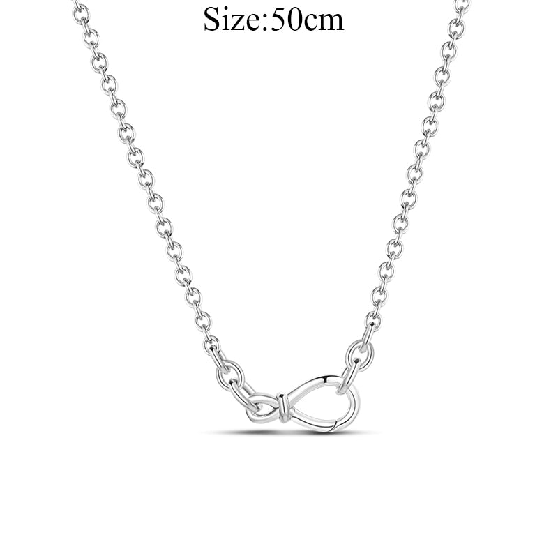 Massiv Sterling Silber 925 Panzerkette Fashion Halskette mit Zirkonia Anhänger Damen